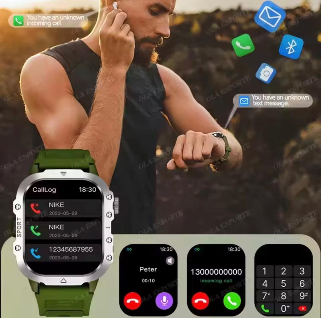 Military Smart Watch Men's GPS